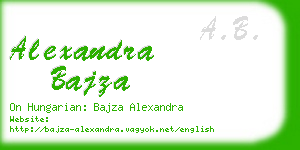 alexandra bajza business card